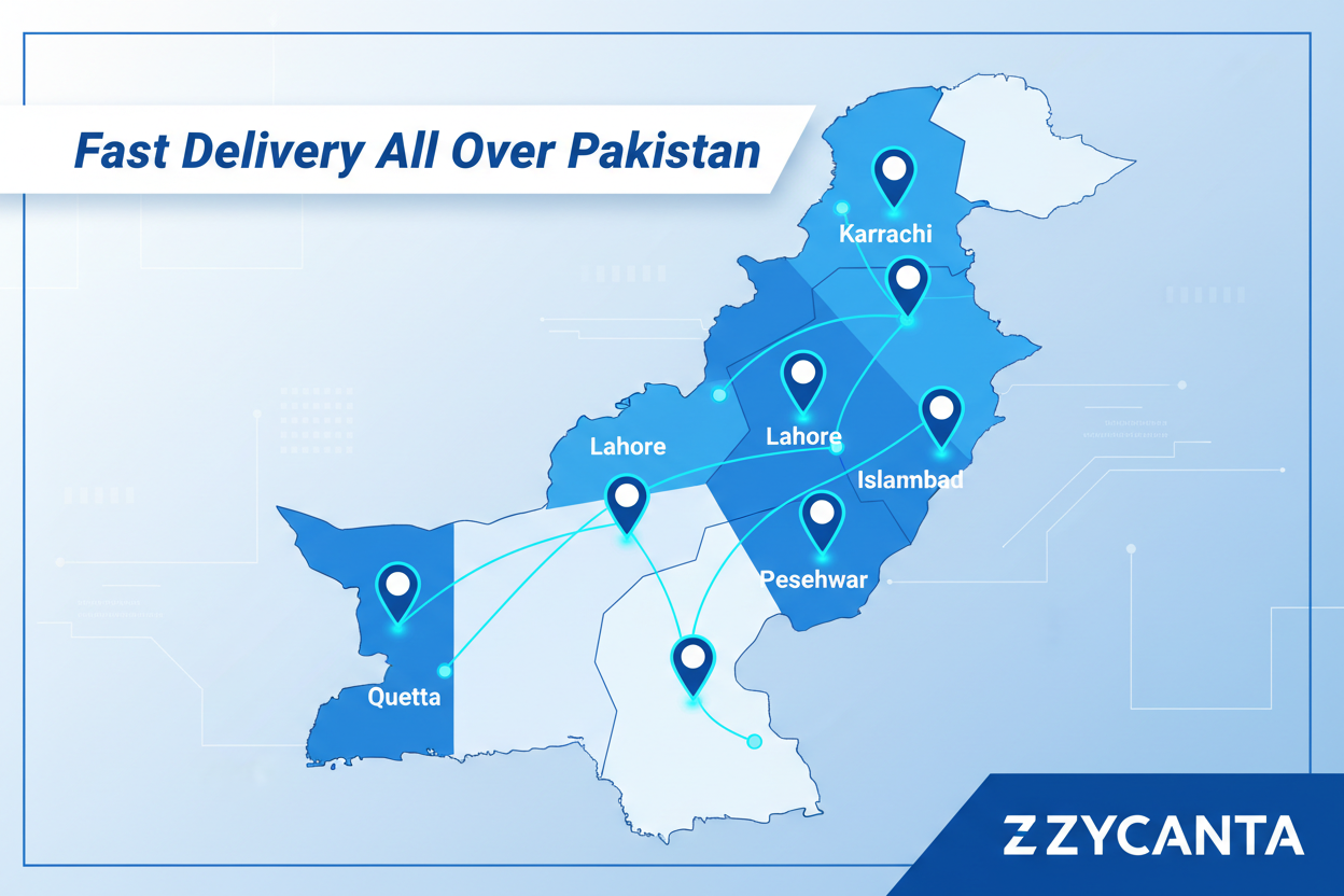 ZYCANTA Pakistan Delivery Map
